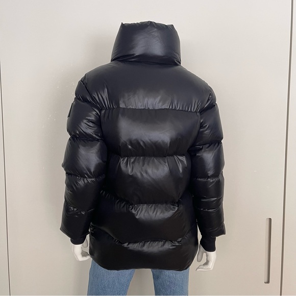 SAM NYC ZOE Puffer Down Coat In Jet Black - Picture 9 of 15